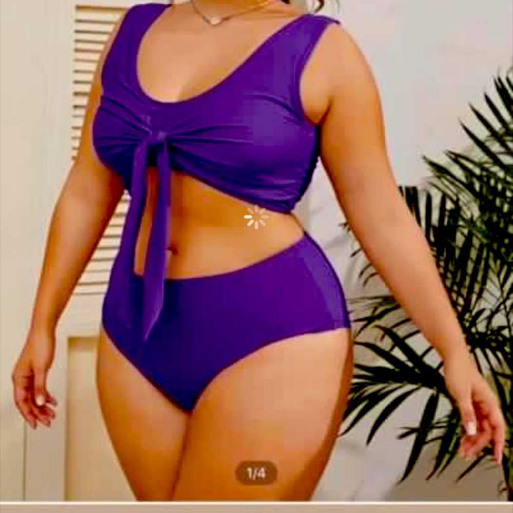 Two piece purple set size 3xl